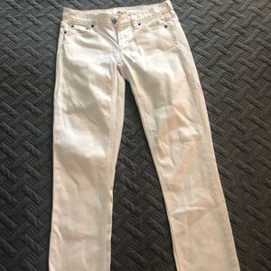 J Crew skinny white jeans